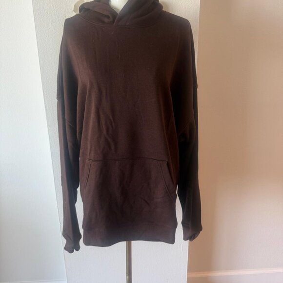 No Boundaries Brown Oversized Hoodie – Size XL – Cozy Casual Pullover - Picture 4 of 6